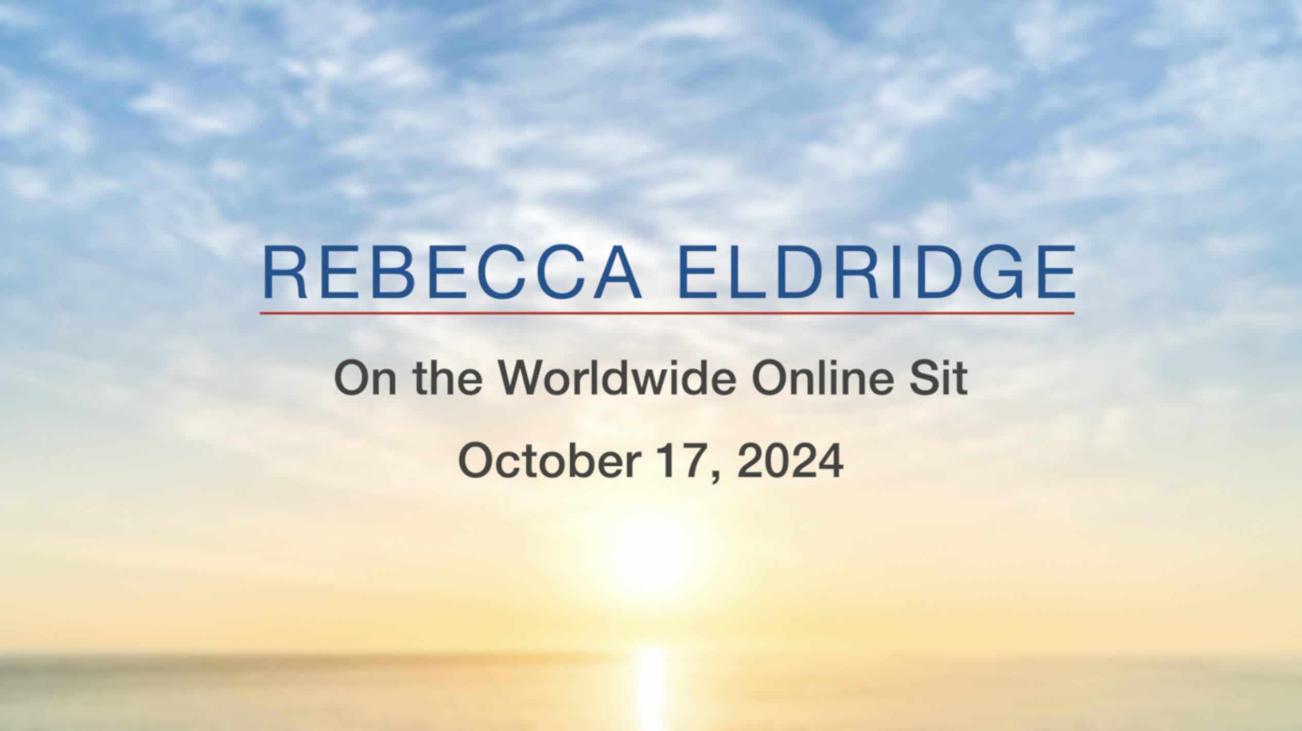 Jon Kabat-Zinn speaks at the October 24, 2019 East Coast Mindfulness Worldwide Online SIt