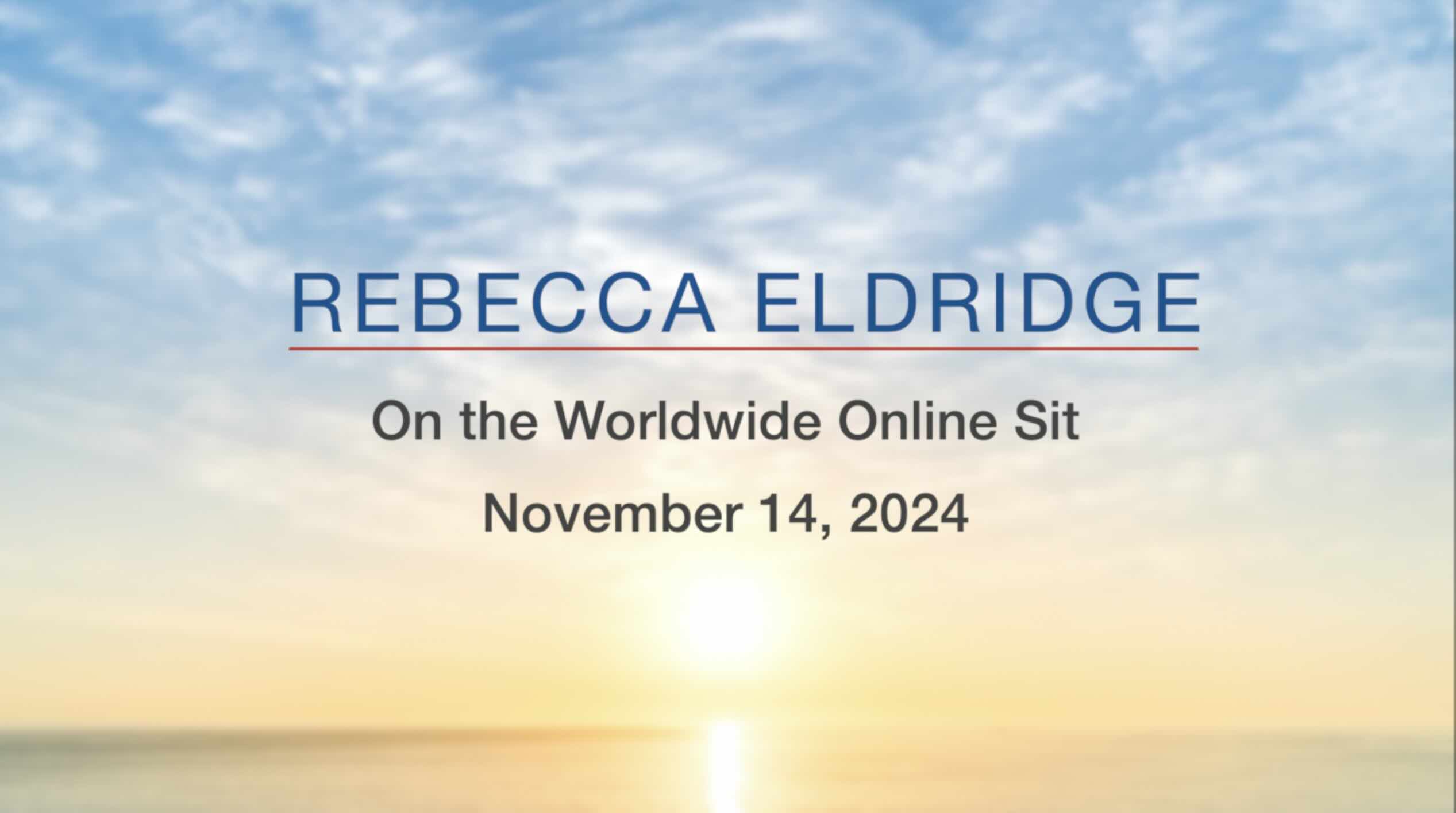 Jon Kabat-Zinn speaks at the October 24, 2019 East Coast Mindfulness Worldwide Online SIt